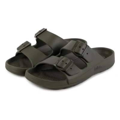 Image of Totes SOLBOUNCE Ladies Adj Double Buckle Slider Sandals