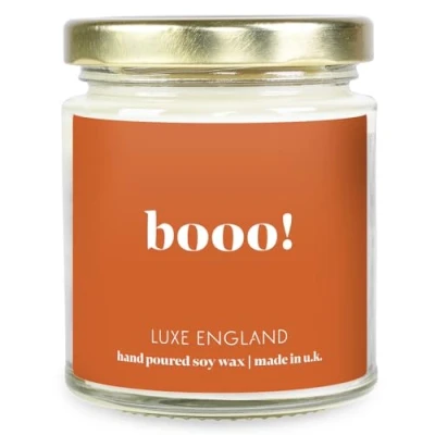 Image of Halloween Candle Sweet Vanilla Scented Message Gift by Luxe England