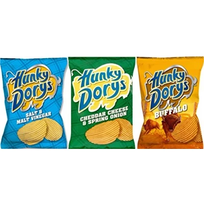 Image of Hunky Dorys Crisps from Ireland 12 x 25g (Variety of Flavours)