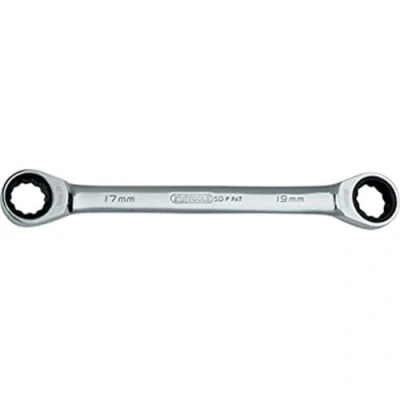 Image of KS Tools 503.4512 GEARplus Double ring ratchet spanner, 10x13mm