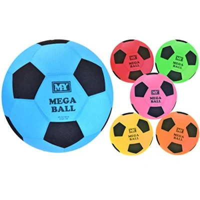 Image of KandyToys 45cm Mega Ball Colourful Inflatable Football in Net