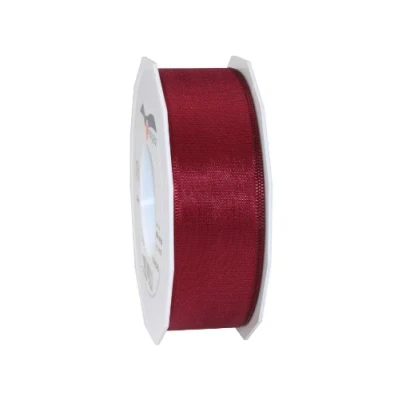 Image of C.E. Pattberg Präsent Europa Taffeta Ribbon Bordeaux 40 mm width, 50 m length