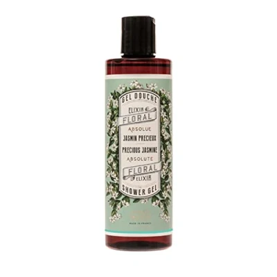 Image of Panier des Sens Jasmine Shower Gel Body Wash for Women &amp; Men With Olive Oil Moisturising 96% Natural Ingredients Made in France, SLS Free Vegan 250ml