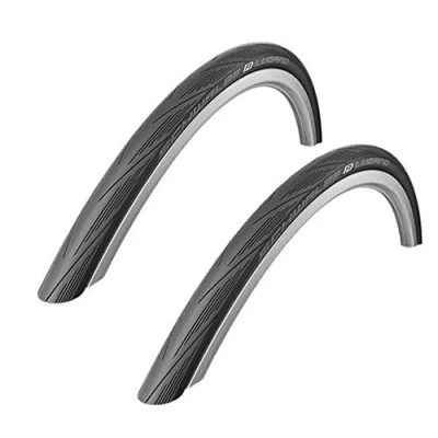 Image of Schwalbe 2016 Lugano BLACK 700 x 23c Kevlar Active Line Road Bike Pair of Tyres