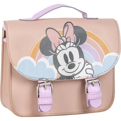 Image of Minnie Mouse Bag Pink 18.5 x 16.5 5.4 cm