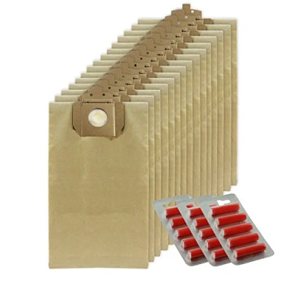 Image of SPARES2GO Strong Dust Bags for Taski Vento 15 15s Vacuum cleaner (Pack of + Fresheners)