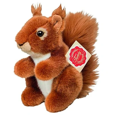 Image of Teddy Hermann 90843 Squirrel 5,5&quot;/14 cm, Soft Toy, Plush Toy