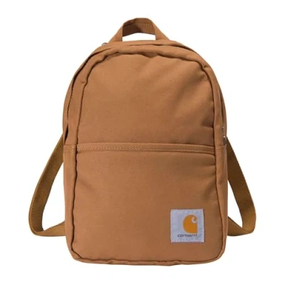 Image of Carhartt Unisex&#039;s Mini Backpack, Everyday Essentials Daypack for Men and Women, Brown, One Size