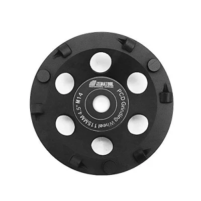 Image of SHDIATOOL Diamond PCD Grinding Cup Wheel Polycrystalline 115mm x M14 for Removing Epoxy Coating Glue Mastic Paint