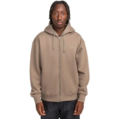 Image of Element Rain Cornell Zip Up Hoodie Men XS Beige.