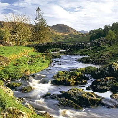 Image of Photographic Blank/Birthday Greeting Card Watendlath Beck, Cumbria from The National Trust Range (WDM 443770)