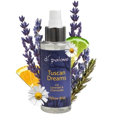 Image of Di Palomo Vegan Tuscan Dreams Pillow Mist 100ml. Spray for Deep Sleep Aid &amp; Anxiety Relief. Chamomile Lavender Sleep. with Essential Oils.…