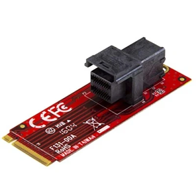 Image of StarTech.com U.2 to M.2 Adapter for 1 x PCIe NVMe SSD x4 Host Interface Drive (M2E4SFF8643)