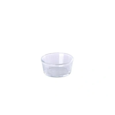 Image of Duralex Made in France Oven Save Tempered Glass Ramekin 3.375 Inch, 4oz Set of 4, Ecru, 4 Ounce