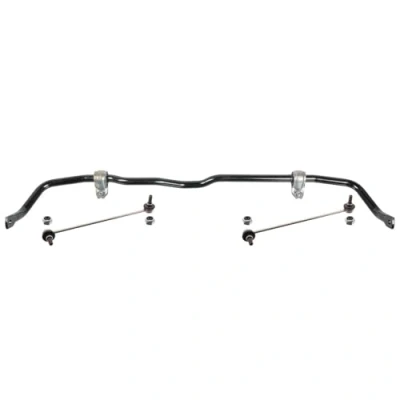 Image of 5Q0411303AA, 5Q0411303AAS1 Sway Bar FEBI BILSTEIN 171155 Front Axle with rubber mounts coupling rod VOLKSWAGEN: Golf 7