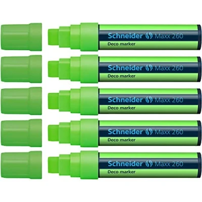 Image of Schneider Maxx 260 Chalk Marker Light Green (Pack of 5)