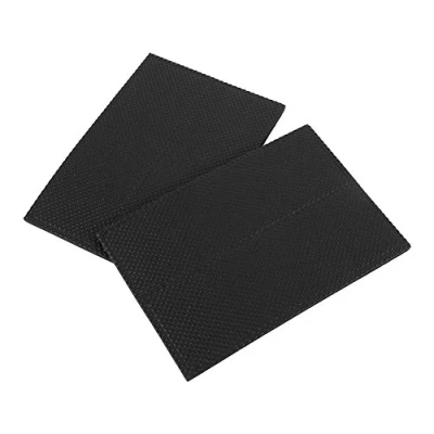 Image of 4Pcs Black Non Slip Self Adhesive Rubber Feet Pads Protectors Furniture for Cabinets Small Appliances Electronics Picture Frames Drawers Cupboards