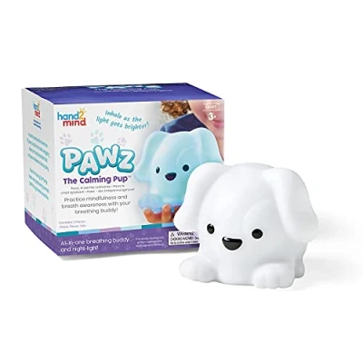 Image of Learning Resources PAWZ The Calming Pup, Learn Deep Breathing Patterns, Social Emotional Learning, Sensory Toys For Play, Mindfulness Kids, Anxiety Relief Kids Night Light, Multi