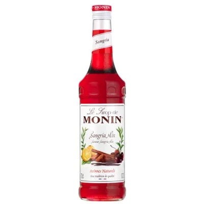 Image of MONIN Premium Sangria Mix Syrup 700ml for Cocktails and Mocktails. Vegan Friendly, Allergen Free, 100% Natural Flavours Colourings. Perfect Non Alcoholic