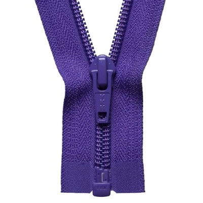 Image of Nylon Open End Zip 30cm: Purple , SUPPLIED BY DOWNTON FABRICS AND CRAFTS