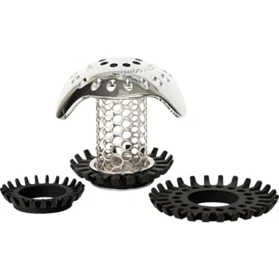 Image of SinkShroom Bathroom Sink Drain Protector Stainless Steel Standard