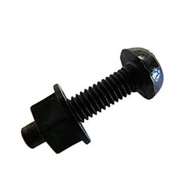 Image of 12x TECNIKS Pack of 100 Black No Plate Bolts and Nuts NP05