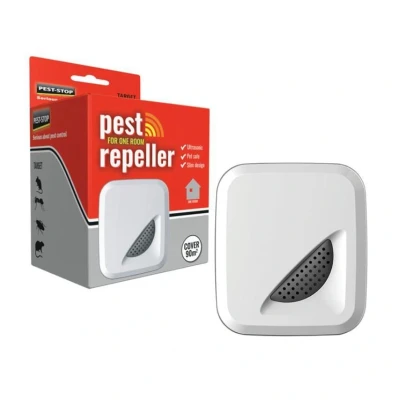 Image of Pest Stop Indoor Repeller One Room Ultrasonic Waves Target Rodents or Insect Pests Targets Rats, Mice, Spiders, Cockroaches and Ants Covers 1,000sq. ft. Area