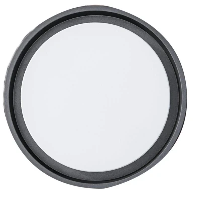 Image of Mio LED 27cm Round Flush Ceiling Light Anthracite 3000K IP54