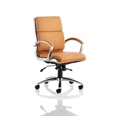 Image of Classic Executive Chair Medium Back Tan