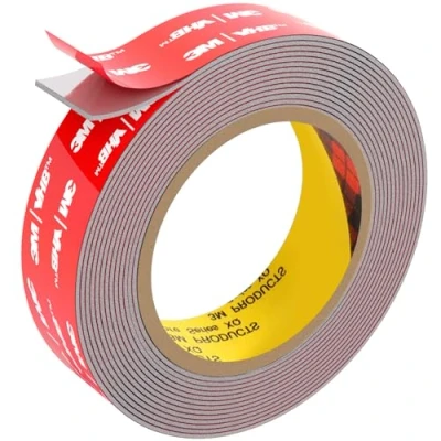 Image of FIXCHORD 3M VHB Double Sided Tape Heavy Duty, Mounting Tape, Waterproof Strong Adhesive for LED Strip Light, Car, Home&amp;Office Decor, Grey (15.4FTx0.98IN)