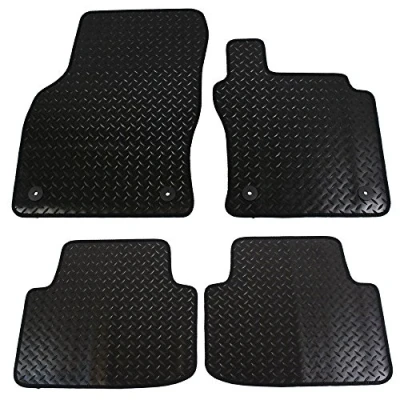 Image of JVL Volkswagen VW Passat (B8) 2015+ Fully Tailored 4 Piece Rubber Car Mat Set with Round Clips