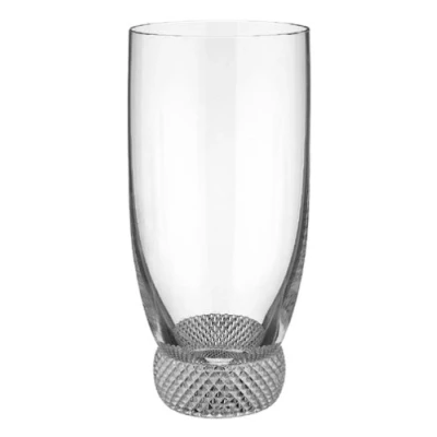 Image of Octavie Tumbler Set of 4 by Villeroy &amp; Boch Lead Free Engraved Crystal Glass Dishwasher Safe Construction 11 Ounce Capacity