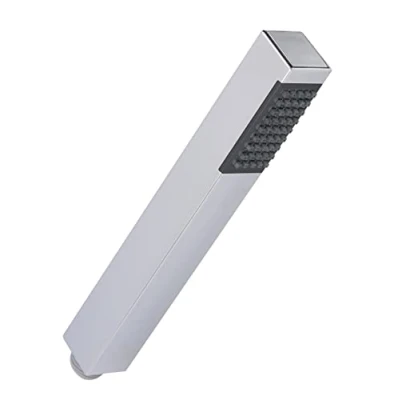 Image of Nuie PK329 Accessory Modern Bathroom Shower Square Brass Handset, Chrome