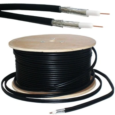 Image of Loops 25M RG6 Twin Coaxial Shotgun Cable Aerial Satellite Dish LNB Sky+/HD Freesat