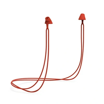 Image of Flare Calmer Kids Secure Ear Plugs Alternative Reduce Annoying Noises Without Blocking Sound Soft Reusable Flexible Silicone with Built in Lanyard Red