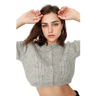 Image of Trendyol Cardigan Gray Regular