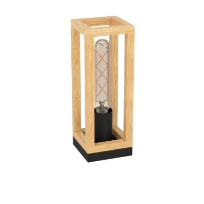 Image of EGLO Nafferton table lamp made of wood