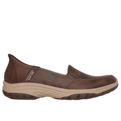 Image of Skechers Women&#039;s Reggae Fest 2.0 Classically Sneaker, Chocolate, 5 UK