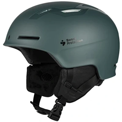 Image of Sweet Protection Winder Ski Helmet Lightweight, Highly Ventilated Audio Ready Snowboarding Helmet, Matte Sea Metallic, Medium/Large