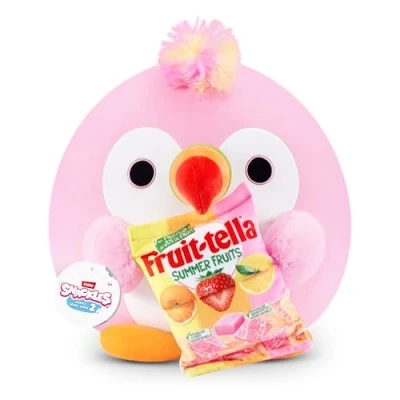 Image of Snackles Series 2 Wave 2, Snack Swap, Toucan, 20 cm by ZURU Cuddly Squishy Comfort Plush with License Brand Accessory (Toucan, Fruit tella)