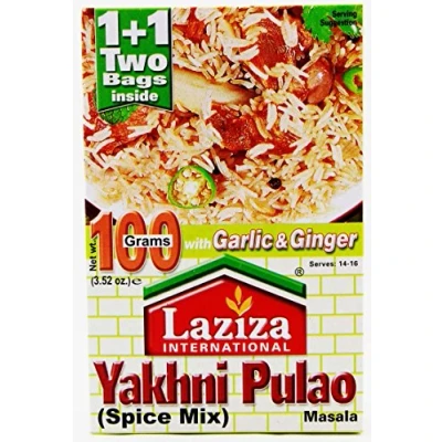 Image of Laziza Yakhni Pulao Spice Mix Masala 1 x 100g