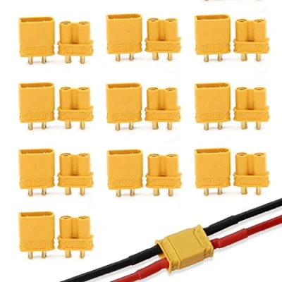 Image of FLY RC 20PCS 10Pairs XT30 Bullet Connectors Plugs Male &amp; Female for Car/Boat/LiPo Battery