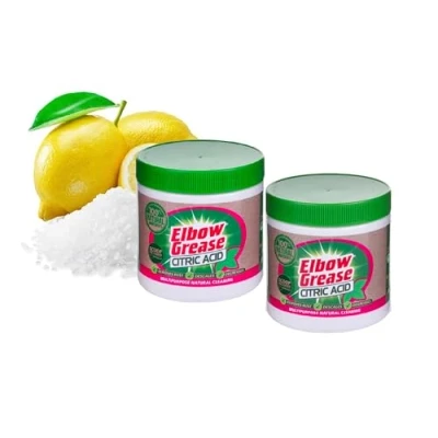 Image of 2 x Tubs Of Elbow Grease Citric Acid Limescale Remover Degreaser Multipurpose Cleaner 250g