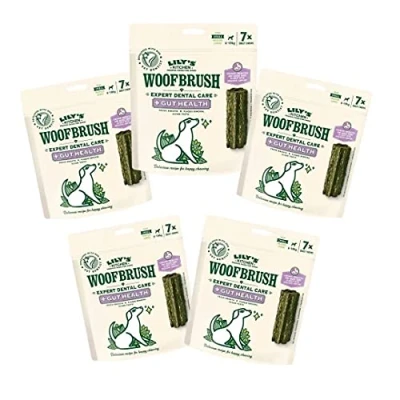 Image of Lily&#039;s Kitchen Woofbrush Gut Health Chews (5 Packs x Small)