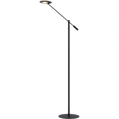 Image of Anselmo Modern Floor Reading Lamp Ø 25cm LED Dim. 1x9W 3000K Black