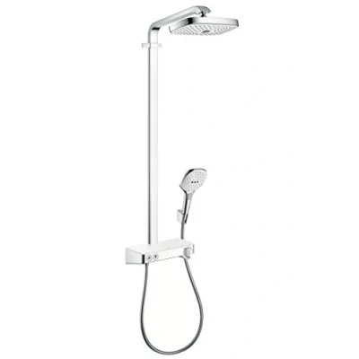 Image of hansgrohe Raindance Select E Showerpipe 300 2jet with ShowerTablet