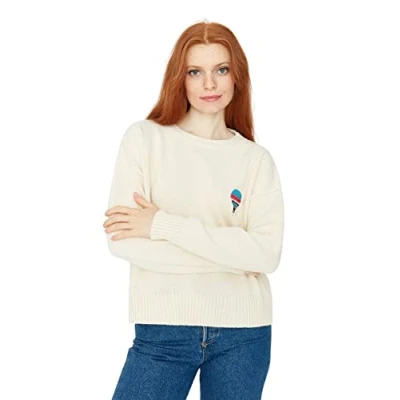 Image of Trendyol Sweater Ecru Regular