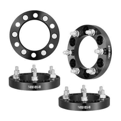 Image of Vevor Wheel Spacers, 1&#039; 6&#039;x5.5&#039; Adapters, 6 Lug Forged Spacer, 108 mm Bore Hubcentric M12 x1.5 Studs Fit for 1979 2022 Toyota,