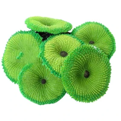 Image of Artificial Coral Fake Fish Tank Landscape Aquarium Plants Ornament Decoration Green,