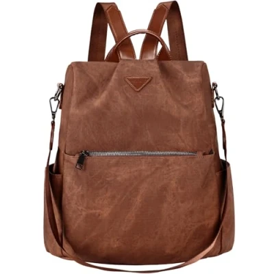 Image of Leathario Women&#039;s Backpack Purse Small Travel PU Leather Anti theft for Women Lightweight Casual Daypack